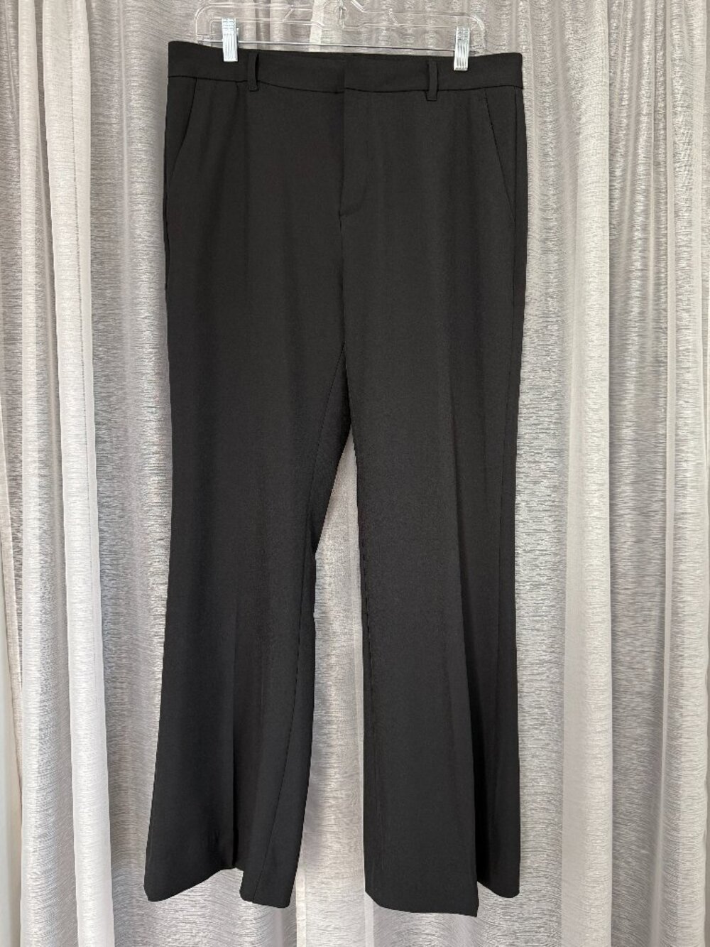 BANANA REPUBLIC Sleek Sculpted Stretch Classic Black Trousers | 10 Petite EUC